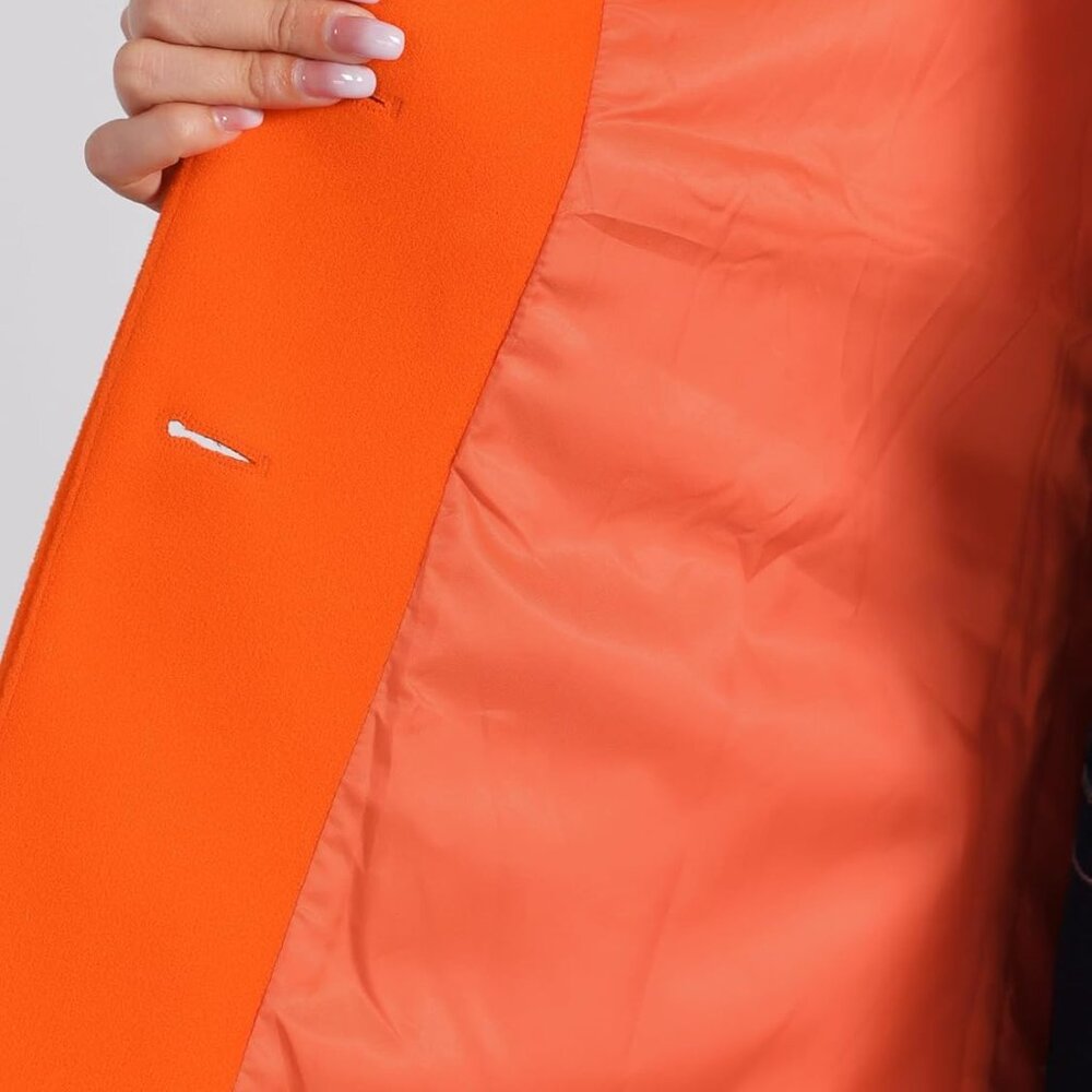 NWT Alegra K Orange Coat m - Picture 11 of 14